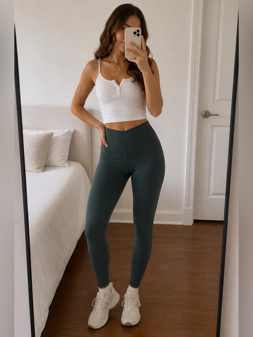 Aerie High-Waist Dark Green Women's Active Leggings